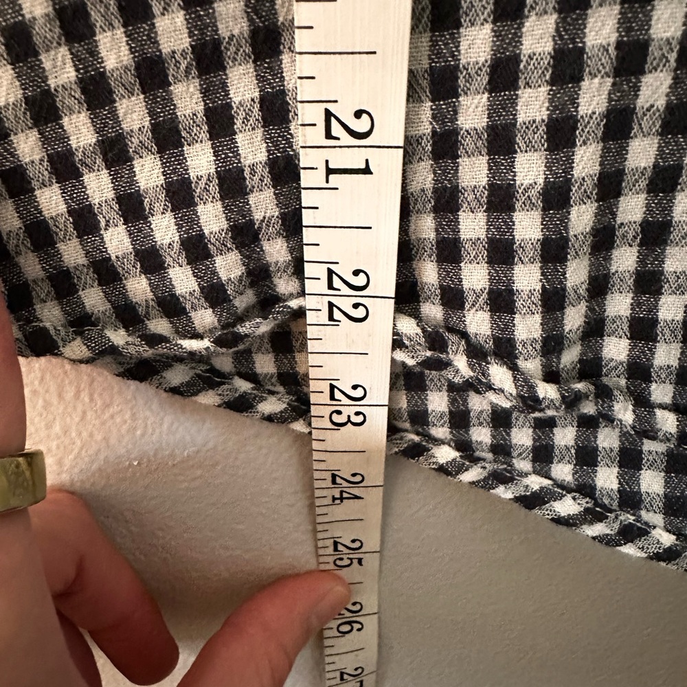 Lucky Brand | Black and White Checkered Button-Down Shirt - Picture 3 of 6